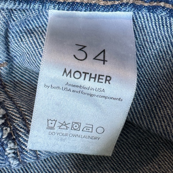 NWT MOTHER Snacks The Lunch Line Sneak Fray Jean in Yummy 34 - Picture 7 of 11